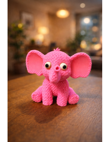 Sød Elefant Figur 7,5cm