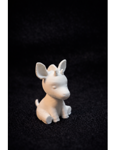 Mal-Selv Æsel Figur 4-6cm – Hvid DIY Dekoration