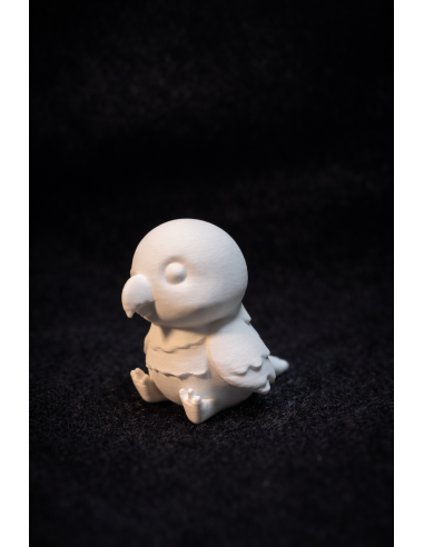 Paint-yourself parrot figure 4-6cm – white DIY...