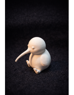 Paint-yourself Kiwi Bird Figure 4-6cm – White DIY Decoration