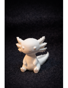 Paint-yourself axolotl figure 4-6cm – white DIY decoration