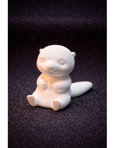 Paint-yourself otter figure 4-6cm – white DIY...