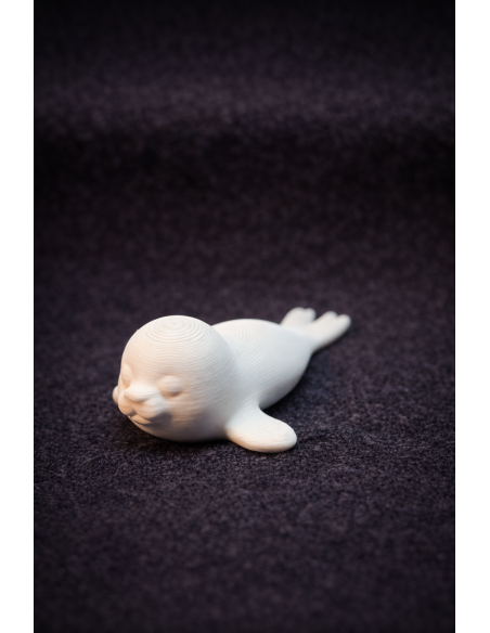 Paint-Yourself Seal Figure 4-6cm – White DIY Decoration