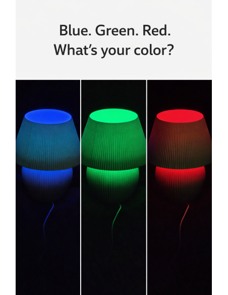 LED Lamp Mint Green RGB with Remote Control – USB Table Lamp