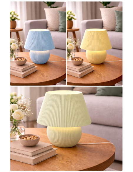 LED Lampe RGB med Fjernbetjening – USB Bordlampe