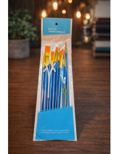 Penselsæt 10 Dele - Forskellige Størrelser til Maling