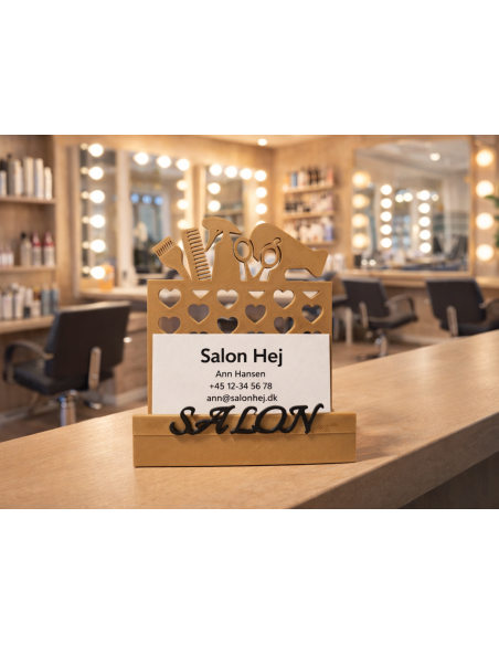 Frisør Business kort Holder