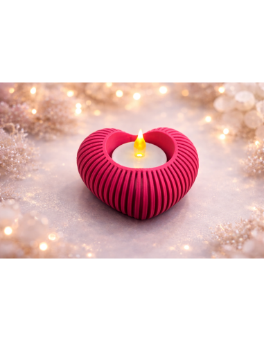 Tea Light Holder Heart (incl. LED tea light)