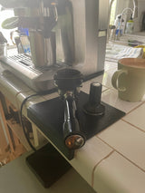 Espresso Tamping Mat – Flexible Desk-Edge Organizer