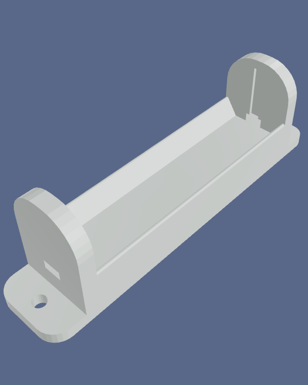 18650 Battery Holder – Secure Mount with Contact Slots