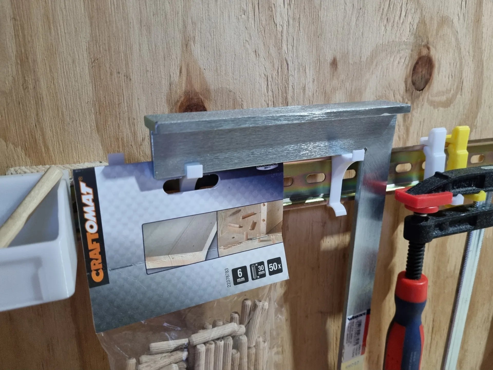 DIN Rail Screwdriver & Tool Holder Clip – Flexible Fit (3 pcs)