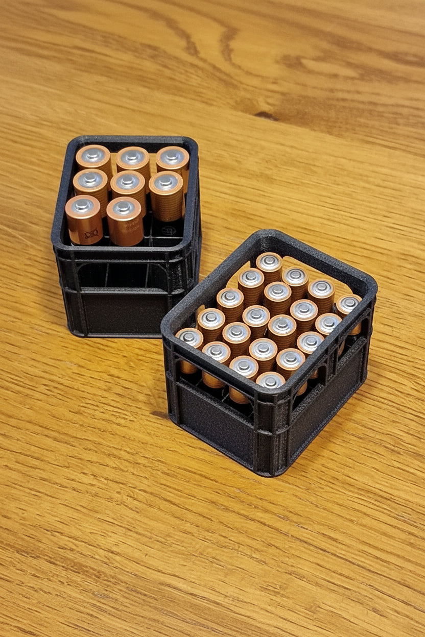 Ølkasse batteriholder til AA og AAA batterier
