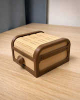 Tambour Roll-Top Organizer Box – Desk & Jewelry Storage
