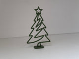 Minimalistisk juletræsfigur med stjerne og standfod