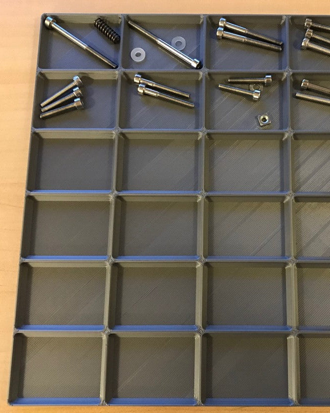 Parametric Small Parts Organizer Tray for Disassembly