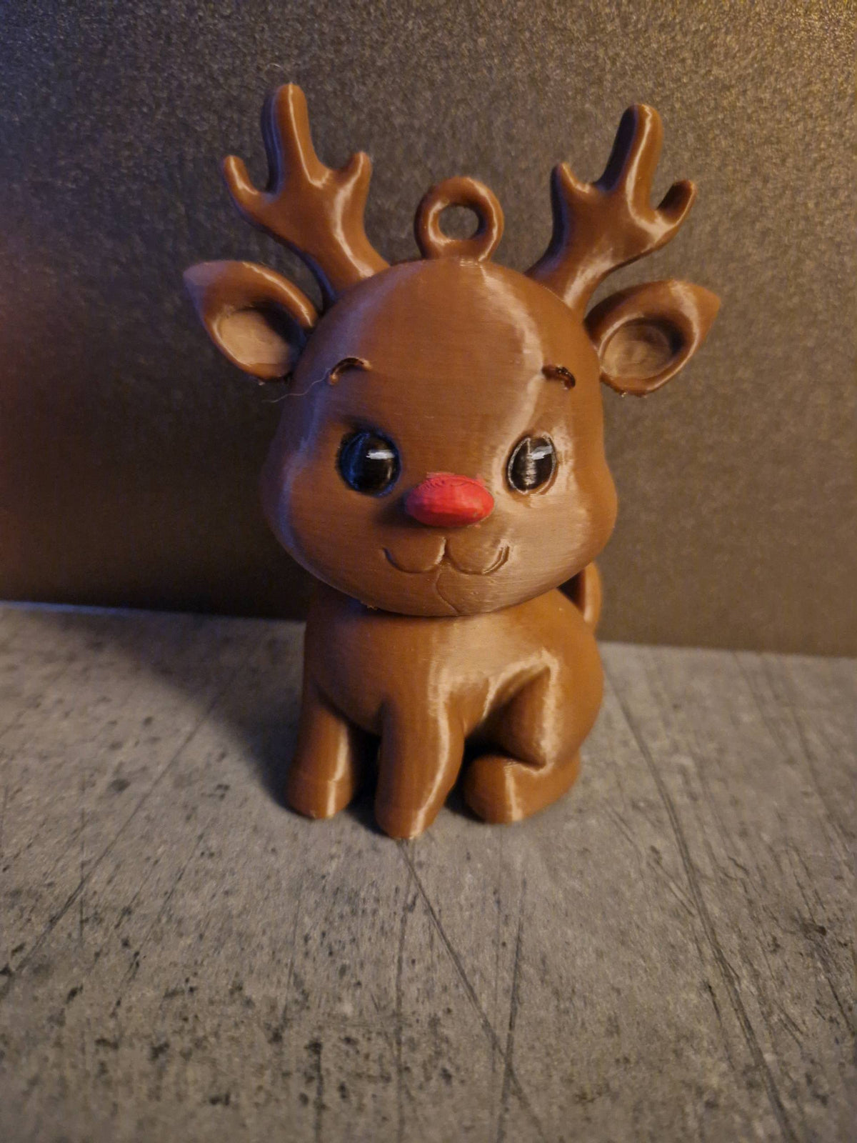 Rensdyrpynt med hank til juletræet