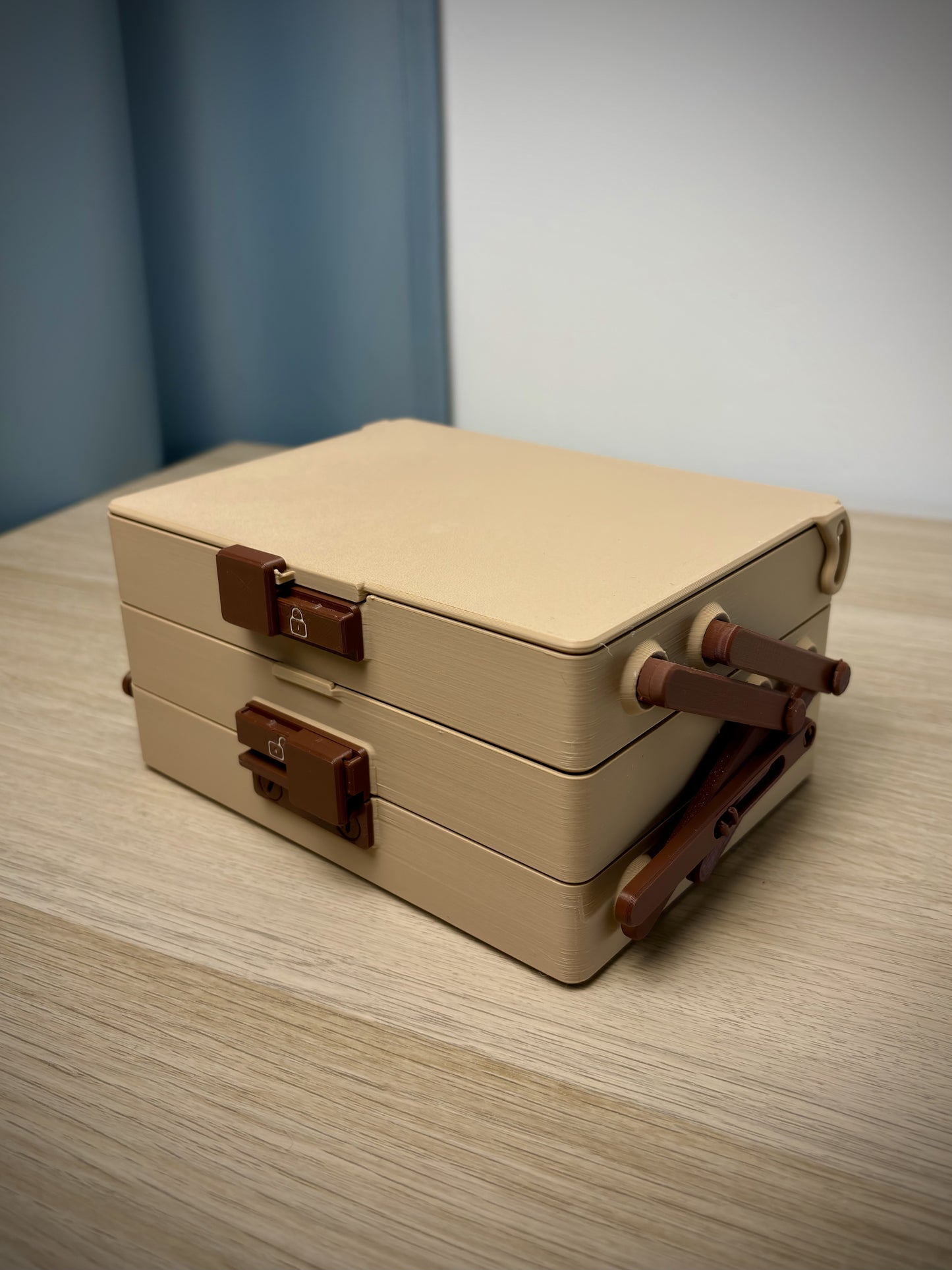 Tilt Box Organizer – Gridfinity 4×3 with Slide Lock