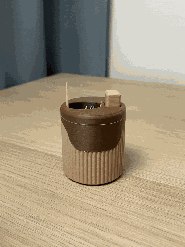 Pop-Up Toothpick Dispenser – One Press, One Pick