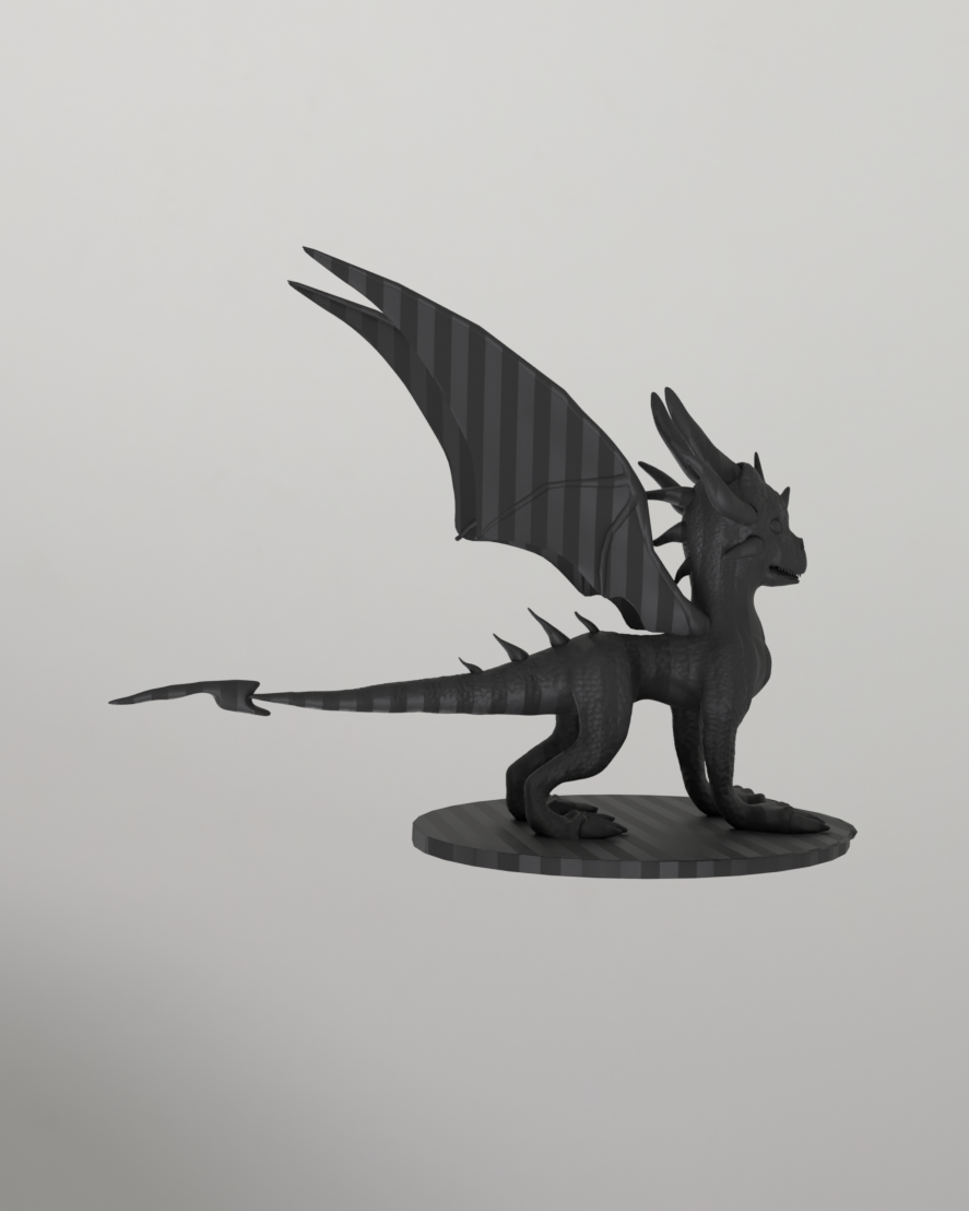 Cynder The Dragon – The Legend of Spyro Static Statue