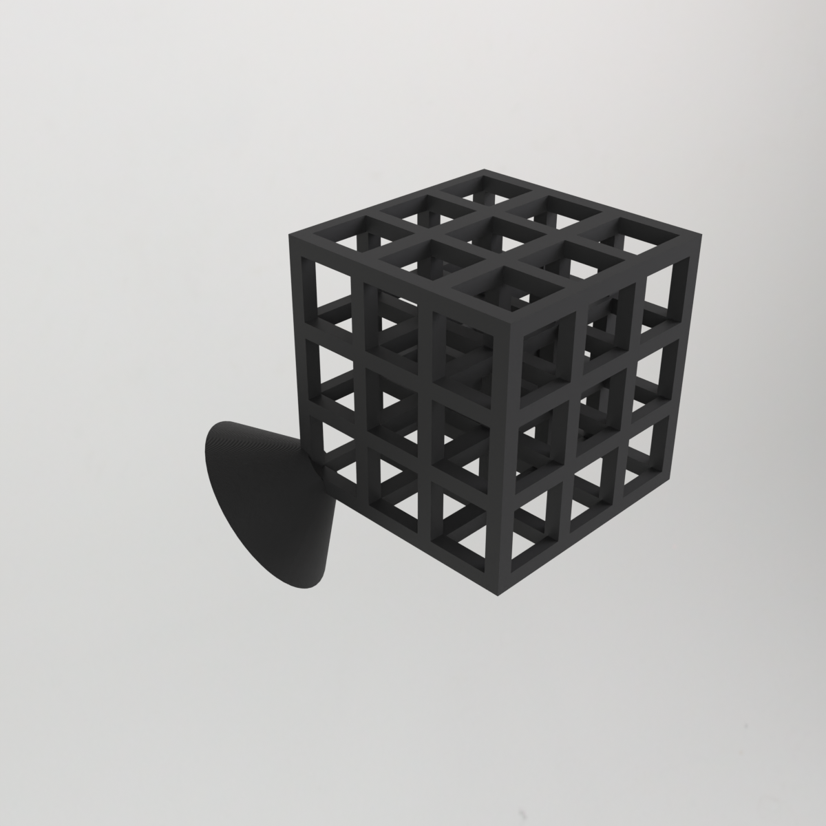 Infinity Cube With Base – No Supports Needed