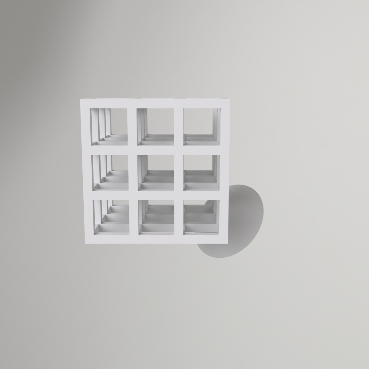 Infinity Cube With Base – No Supports Needed