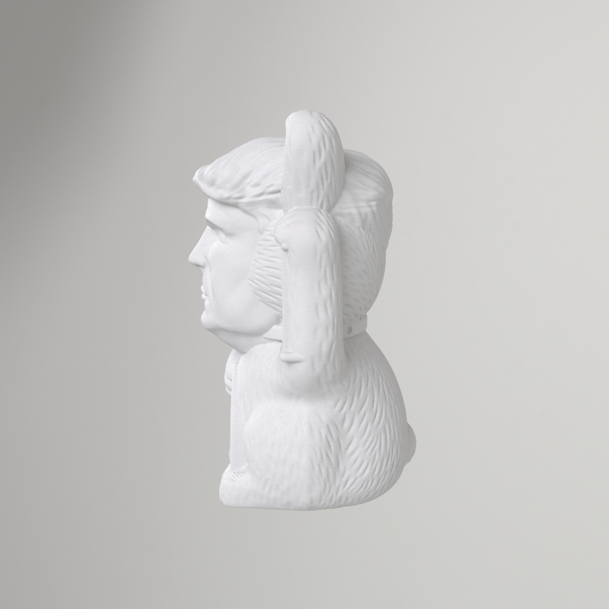 Cat Trump Statue — Funny Cat & Trump Remix Figure