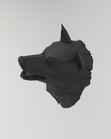 Wolf Bust Wall Hook Cover with Wire Cutouts