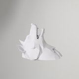 Wolf Bust Wall Hook Cover with Wire Cutouts