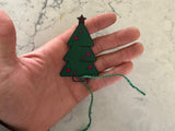 Gavemærke formet som juletræ