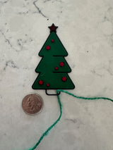 Gavemærke formet som juletræ