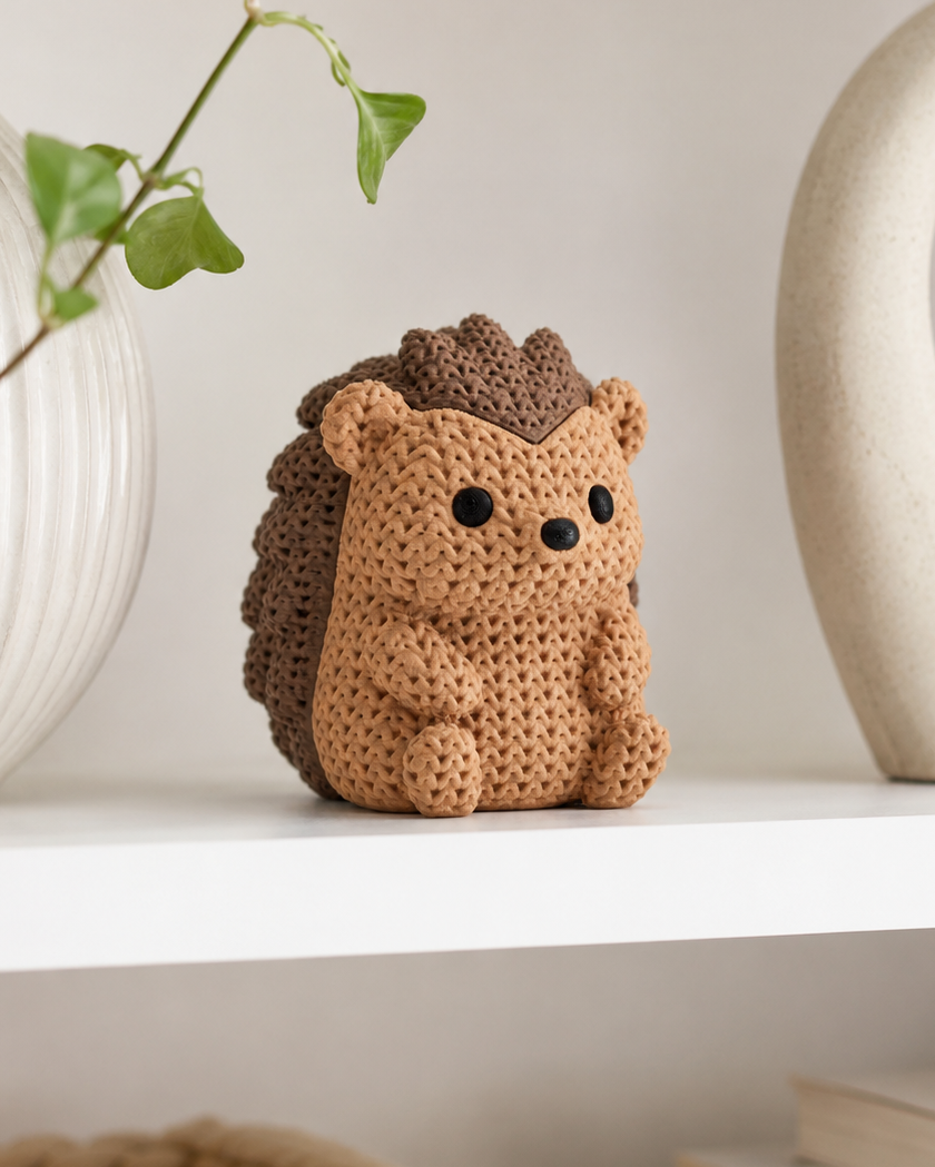 Hedgehog Figurine – Cosy Textured Decor