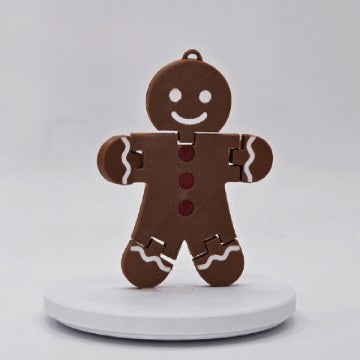 Bevægelig honningkagemand som flexi-figur