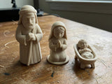 Julekrybbe med Josef, Maria og Jesusbarnet