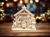 Julekrybbe med Maria, Josef og Jesusbarnet