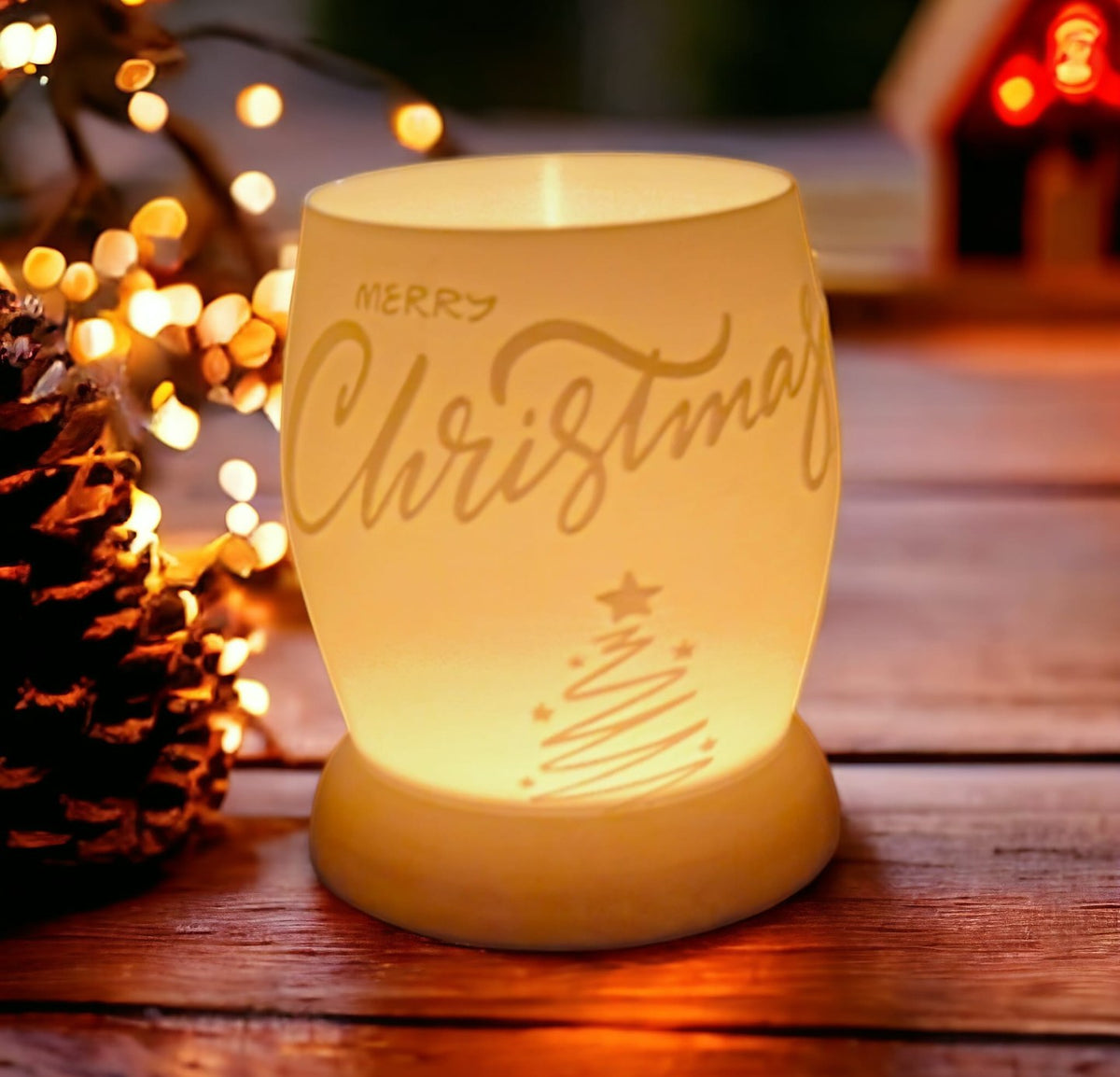 Julelampe til LED-fyrfadslys, 137 mm høj