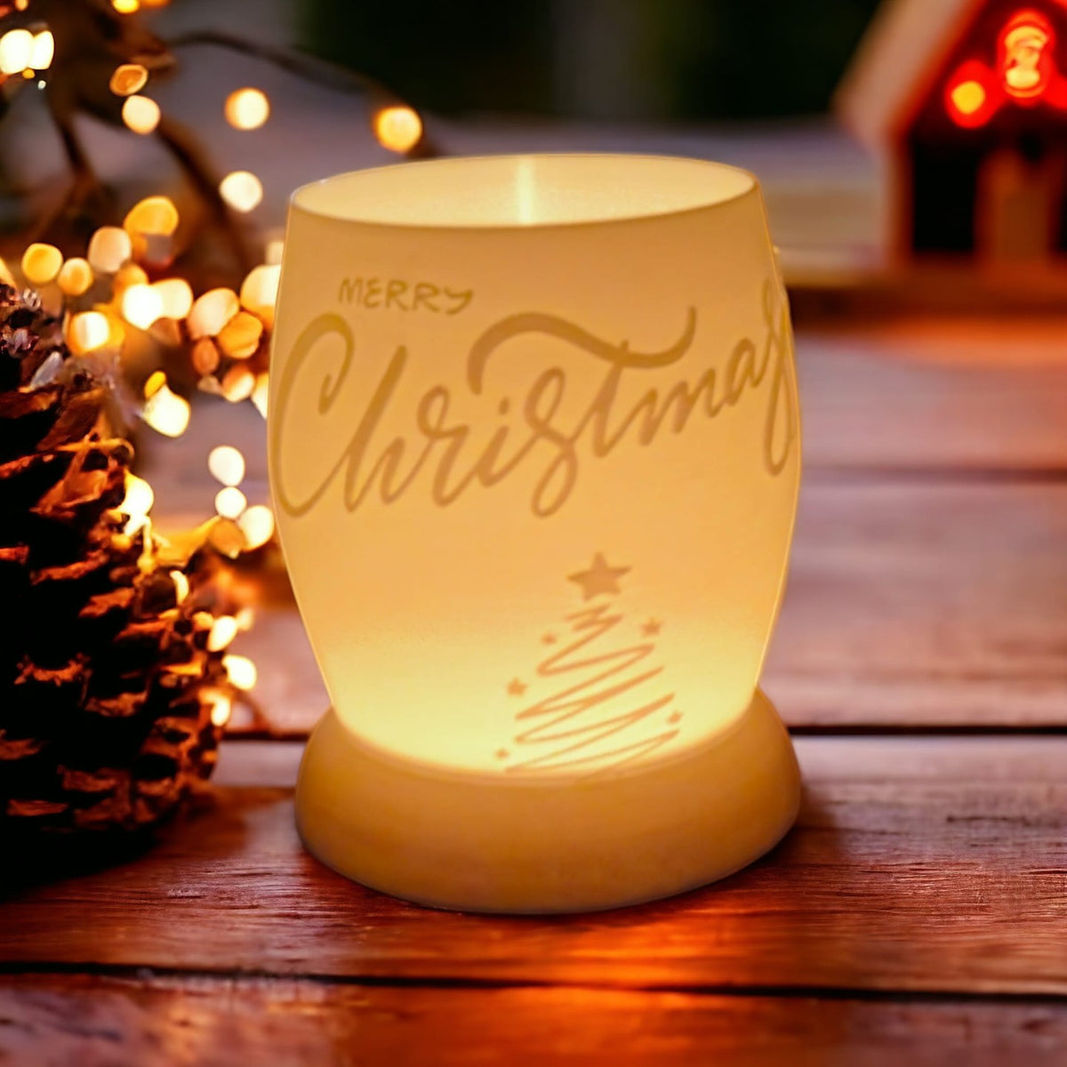 Julelampe til LED-fyrfadslys, 137 mm høj