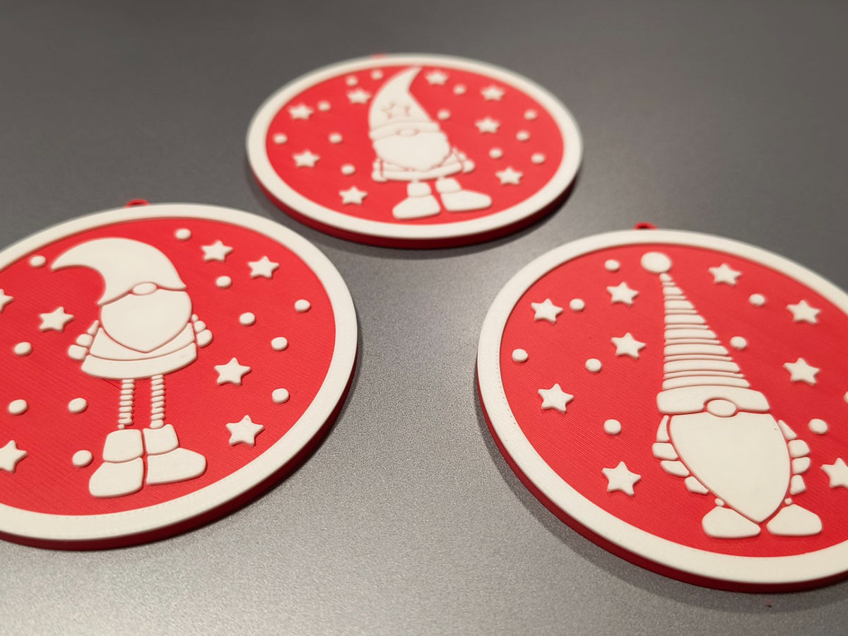 Julenissepynt til juletræet – 3 designs