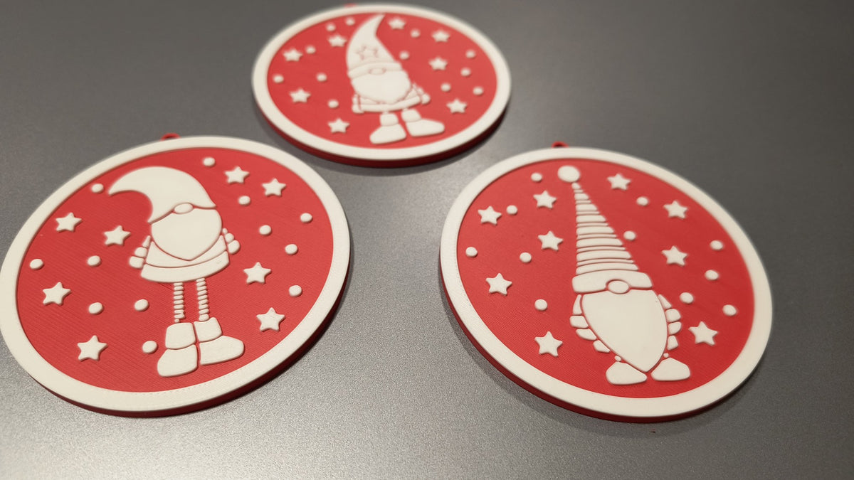 Julenissepynt til juletræet – 3 designs