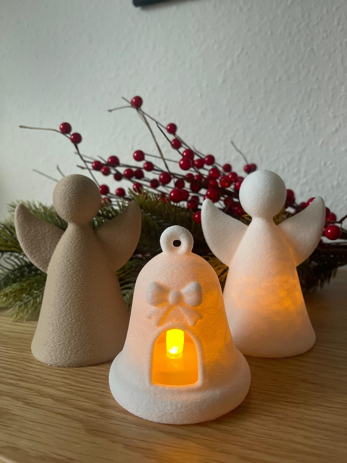Juleklokke til LED-fyrfadslys – vinterdekoration