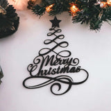 Julepynt til væggen med Merry Christmas