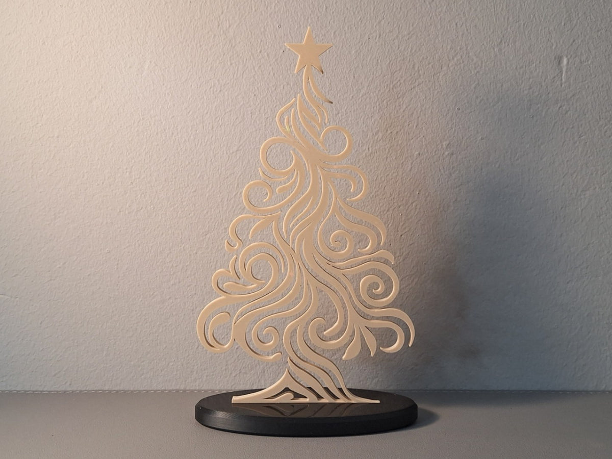 Moderne abstrakt juletræsfigur