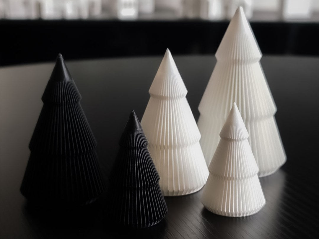 Minimalistiske minijuletræer