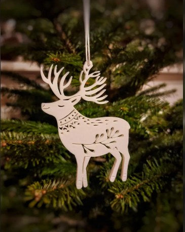 Juletræspynt med hjort
