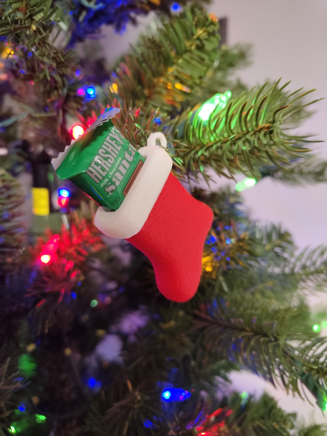 Lille julesok som juletræspynt