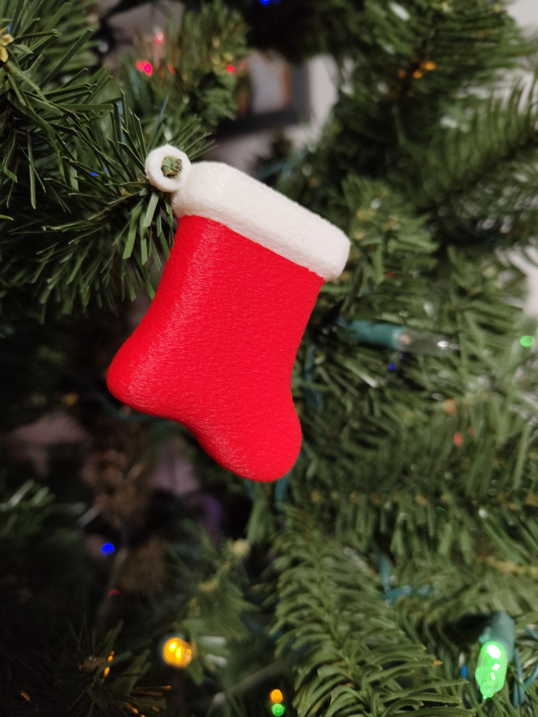 Lille julesok som juletræspynt