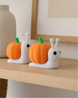 Pumpkin Snail Figurine – Halloween Decor