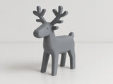Minimalistisk rensdyrfigur med rene linjer