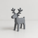 Minimalistisk rensdyrfigur med rene linjer