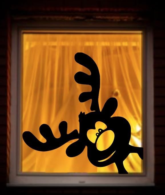 Rensdyrfigur til vinduet – julepynt