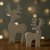 Sæt med rensdyrfigurer – minimalistisk julepynt